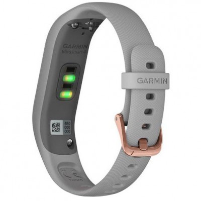 Garmin Vivosmart 4 Gray with Rose Gold Hardware Small/Medium (010-01995-22))