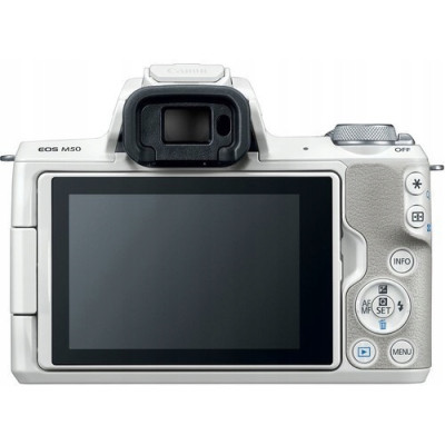 Canon EOS M50 kit (15-45mm) IS STM White (2681C057)