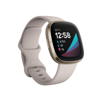 Fitbit Sense gold beige + Fitbit Premium (FB512GLWT)