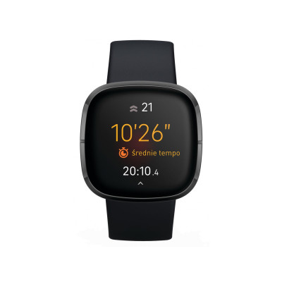 Fitbit Sense Carbon/Graphite Stainless Steel (FB512BKBK)