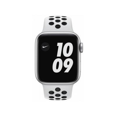 Apple Watch Nike Series 6 GPS 40mm Silver Aluminum Case w. Pure Platinum/Black Nike Sport B. (M00T3)