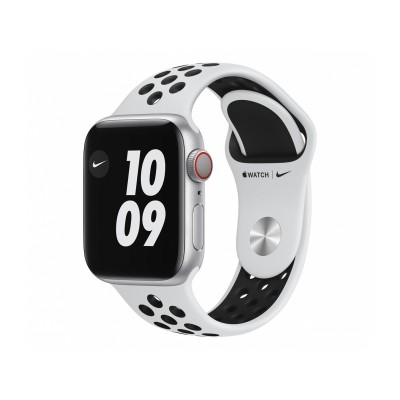 Apple Watch Nike Series 6 GPS 40mm Silver Aluminum Case w. Pure Platinum/Black Nike Sport B. (M00T3)