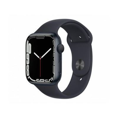 Apple Watch Series 7 GPS 45mm Midnight Aluminum Case With Midnight Sport Band (MKN53)