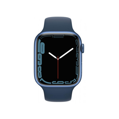 Apple Watch Series 7 GPS 41mm Blue Aluminum Case With Blue Sport Band (MKN13)