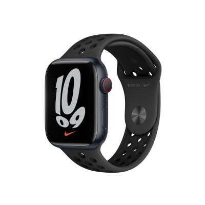 Apple Watch Nike Series 7 LTE 41mm Midnight Aluminum Case w. Ant./Black Nike S. Band (MKHM3)