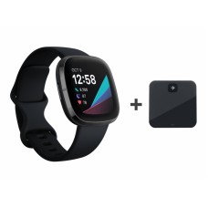 Fitbit Sense czarny + Aria Air (FB512BKBK + FB203BK)