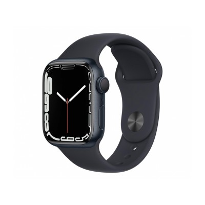 Apple Watch Series 7 GPS 41mm Midnight Aluminum Case With Midnight Sport Band (MKMX3)