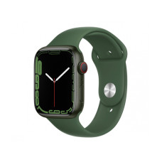 Apple Watch Series 7 GPS + Cellular 45mm Green Aluminum Case with Clover Sport Band (MKJ93)