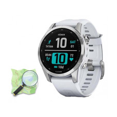 Garmin Fenix 7S Silver with Whitestone Band (010-02539-02/03)