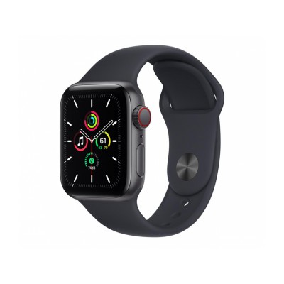 Apple Watch SE GPS 40mm Space Gray Aluminum Case w. Black Sport B. (MYDP2)