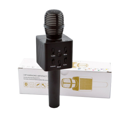 Караоке - микрофон с динамиком Q&J Q7 - 3 Black (hub_np2_0982) Караоке - микрофон с динамиком Q&J Q7 - 3 Black (hub_np2_0982)