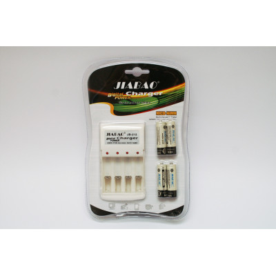 Аккумуляторы Jiabao AA 4 шт и зарядное устройство Jiabao (JB-212 hub_np2_0507) Аккумуляторы Jiabao AA 4 шт и зарядное устройство Jiabao (JB-212 hub_np2_0507)