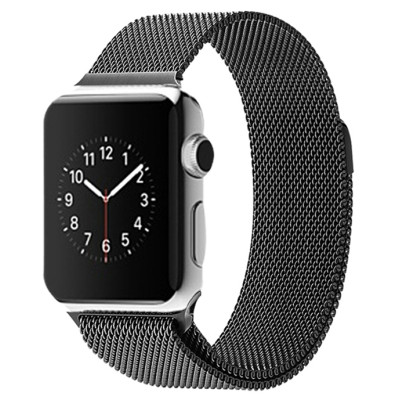 Ремінець BeWatch для Apple Watch міланська петля 38 мм / 40 мм Чорний (1050201) Ремінець BeWatch для Apple Watch міланська петля 38 мм / 40 мм Чорний (1050201)