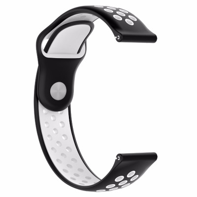 Ремінець BeWatch sport-style 20 мм для смарт-годинника Xiaomi amazfit BIP Чорно-Білий (1010112) Ремінець BeWatch sport-style 20 мм для смарт-годинника Xiaomi amazfit BIP Чорно-Білий (1010112)