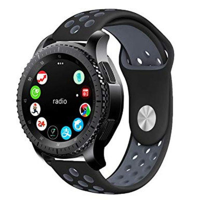 Ремешок BeWatch sport-style 22 мм для смарт-часов Samsung Gear S3 Черно-серый (1020114) Ремешок BeWatch sport-style 22 мм для смарт-часов Samsung Gear S3 Черно-серый (1020114)