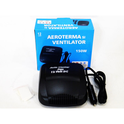 Обігрівач салону Aeroterm Auto Heater Fan 12В 150 Вт Чорний (3sm_495703774)