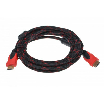 Кабель посилений в обмотці UKC HDMI - HDMI 3 м Чорний (45005)