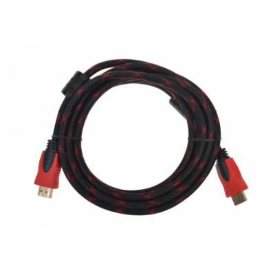 Кабель усиленный в обмотке UKC HDMI - HDMI 3 м Черный (45005) Кабель усиленный в обмотке UKC HDMI - HDMI 3 м Черный (45005)