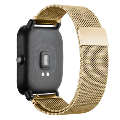 Ремінець BeWatch міланська петля для Xiaomi Amazfit BIP Золото (1010228) Ремінець BeWatch міланська петля для Xiaomi Amazfit BIP Золото (1010228)