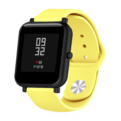 Ремешок BeWatch силиконовый для Xiaomi Amazfit BIP Желтый (1010320)