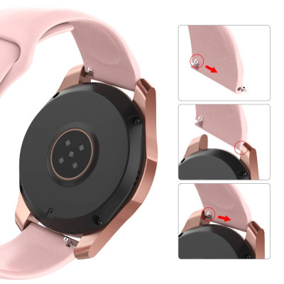 Ремешок BeWatch силиконовый для Samsung Galaxy Watch 42 мм Розовый (1010311.2) Ремешок BeWatch силиконовый для Samsung Galaxy Watch 42 мм Розовый (1010311.2)
