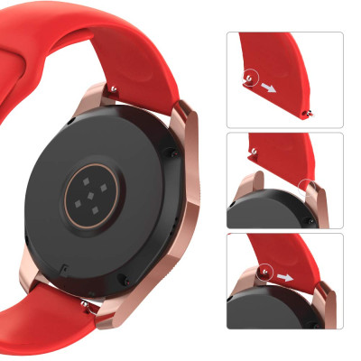 Ремешок BeWatch силиконовый для Samsung Gear S3 Красный (1020303)