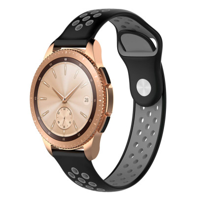 Ремешок BeWatch для смарт-часов Samsung Galaxy Watch 42 мм Black/Gray (1010114.2)
