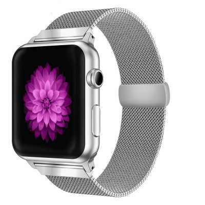 Ремешок BeWatch миланская петля Apple Watch 40 мм Серебристый (1050218)