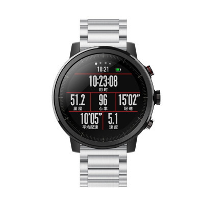 Ремешок BeWatch для Amazfit Stratos / Pace Серебристый (1020405)