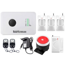 Комплект сигналізації GSM Alarm System G10C для 2-кімнатної квартири Білий (GFBVC208CDHUDKL)