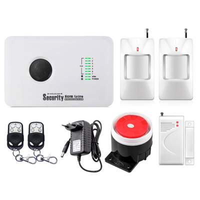 Комплект сигналізації GSM Alarm System G10C для 1-кімнатної квартири Білий (GGFBD678CHYVIDO)