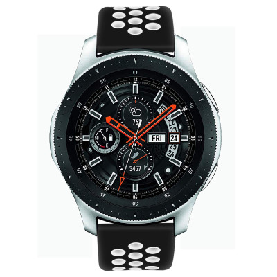 Ремінець силіконовий BeWatch для смарт-годинника Samsung Galaxy Watch 46mm Чорно-Білий (1020112) Ремінець силіконовий BeWatch для смарт-годинника Samsung Galaxy Watch 46mm Чорно-Білий (1020112)