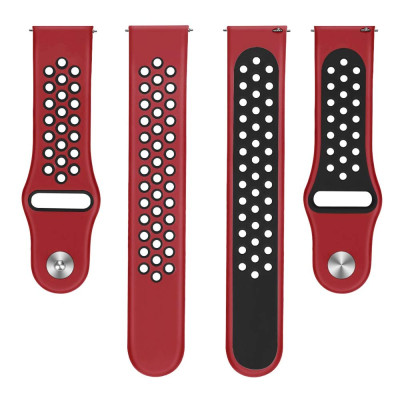 Ремінець BeWatch sport-style для Samsung galaxy watch 46 мм Red-Black (1020131) Ремінець BeWatch sport-style для Samsung galaxy watch 46 мм Red-Black (1020131)