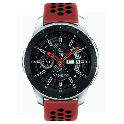 Ремінець BeWatch sport-style для Samsung galaxy watch 46 мм Red-Black (1020131) Ремінець BeWatch sport-style для Samsung galaxy watch 46 мм Red-Black (1020131)