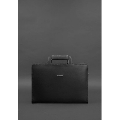 Женская кожаная сумка для ноутбука и документов BlankNote 15 Black (BN-BAG-36-g)
