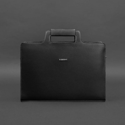 Женская кожаная сумка для ноутбука и документов BlankNote 15 Black (BN-BAG-36-g)
