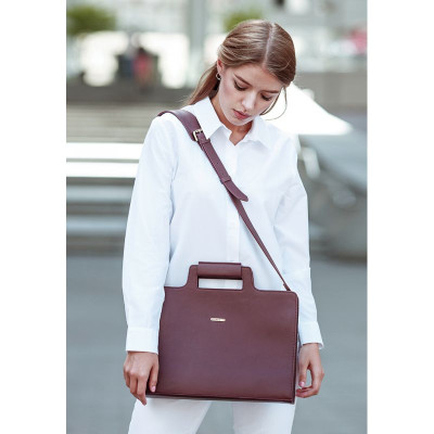 Женская кожаная сумка для ноутбука и документов BlankNote 15 Burgundy (BN-BAG-36-vin) Женская кожаная сумка для ноутбука и документов BlankNote 15 Burgundy (BN-BAG-36-vin)
