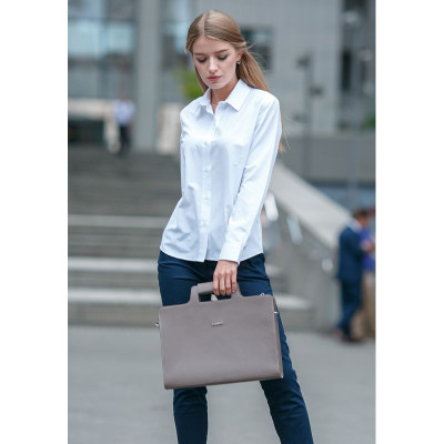 Женская кожаная сумка для ноутбука и документов BlankNote 15 Brown-Beige (BN-BAG-36-beige) Женская кожаная сумка для ноутбука и документов BlankNote 15 Brown-Beige (BN-BAG-36-beige)
