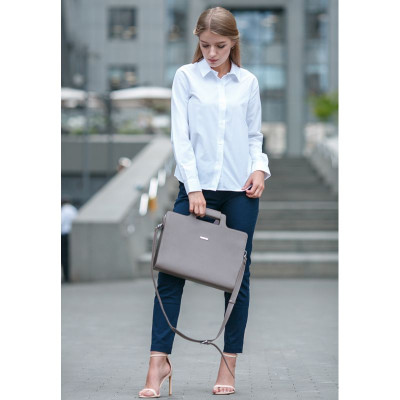 Женская кожаная сумка для ноутбука и документов BlankNote 15 Brown-Beige (BN-BAG-36-beige) Женская кожаная сумка для ноутбука и документов BlankNote 15 Brown-Beige (BN-BAG-36-beige)
