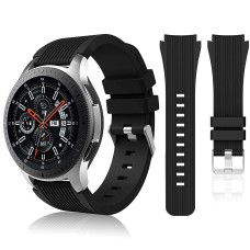 Ремешок BeWatch шириной 22 мм для Samsung Galaxy Watch 46mm \ Gear S3 Черный (1022101)