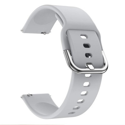 Ремешок BeWatch New силиконовый 20мм для Xiaomi Amazfit BIP Серый (1012304)