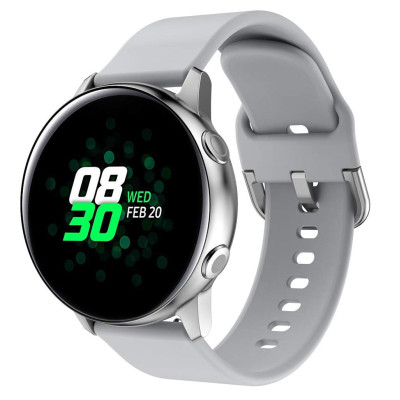 Ремінець BeWatch New 20мм для Samsung Galaxy Watch 42мм \ Samsung Galaxy watch Active Сірий (1012304) Ремінець BeWatch New 20мм для Samsung Galaxy Watch 42мм \ Samsung Galaxy watch Active Сірий (1012304)