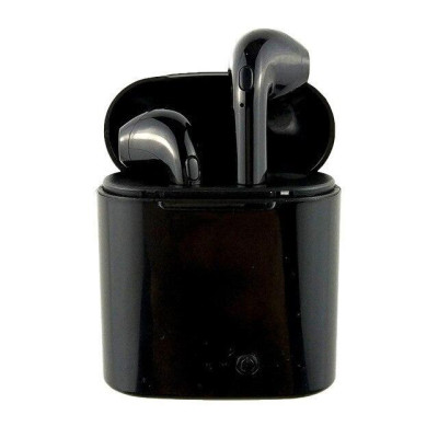 Беспроводные Bluetooth наушники i7S TWS с боксом для зарядки Black (au006-hbr)