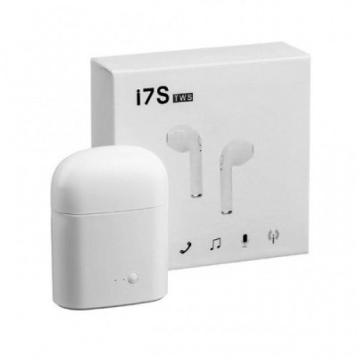 Бездротові навушники Bluetooth i7S TWS з боксом для зарядки White (au007-hbr) Бездротові навушники Bluetooth i7S TWS з боксом для зарядки White (au007-hbr)