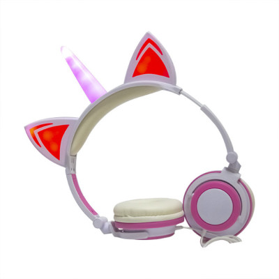 Наушники Linx Unicorn Ear Headphone с ушками Единорог LED Розовый (2996) Наушники Linx Unicorn Ear Headphone с ушками Единорог LED Розовый (2996)
