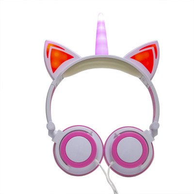 Наушники Linx Unicorn Ear Headphone с ушками Единорог LED Розовый (2996) Наушники Linx Unicorn Ear Headphone с ушками Единорог LED Розовый (2996)