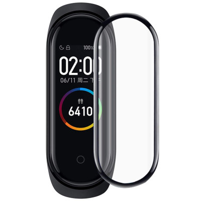 Защитное стекло 3D полное покрытие BeWatch для Mi Band 4 Сlear (1039903)
