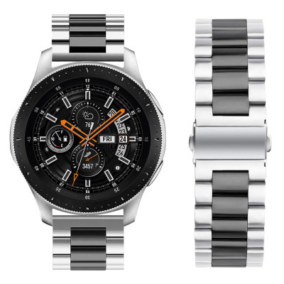 Ремешок BeWatch стальной 22 мм Duo для Samsung Galaxy Watch 46 mm/Gear 3 Silver Black (1025411) Ремешок BeWatch стальной 22 мм Duo для Samsung Galaxy Watch 46 mm/Gear 3 Silver Black (1025411)