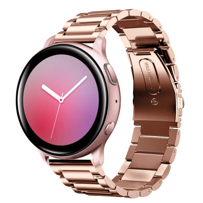 Ремешок стальной BeWatch 20 мм для Samsung Galaxy Active/Active 2 40 mm Розовое золото (1110438)