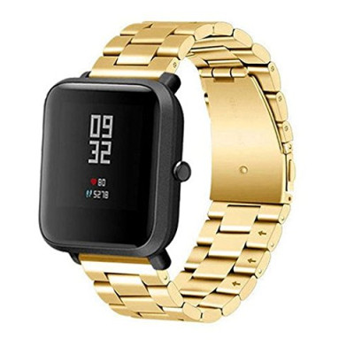 Ремешок BeWatch 20 мм стальной браслет для Xiaomi Amazfit Bi /GTS/GTR 42 мм Gold (1110428)